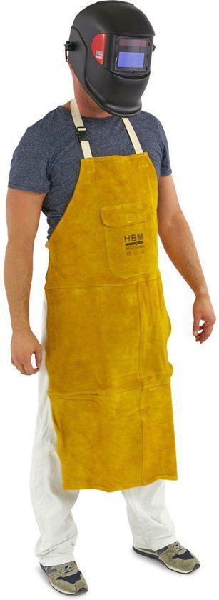 Lemato Professioneel Leren Lasschort 107 x 67 cm