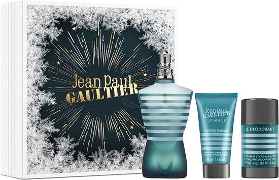 Jean Paul Gaultier Le Male Giftset - Eau de Toilette, Aftershave Balm & Deostick - Men's Fragrance Set