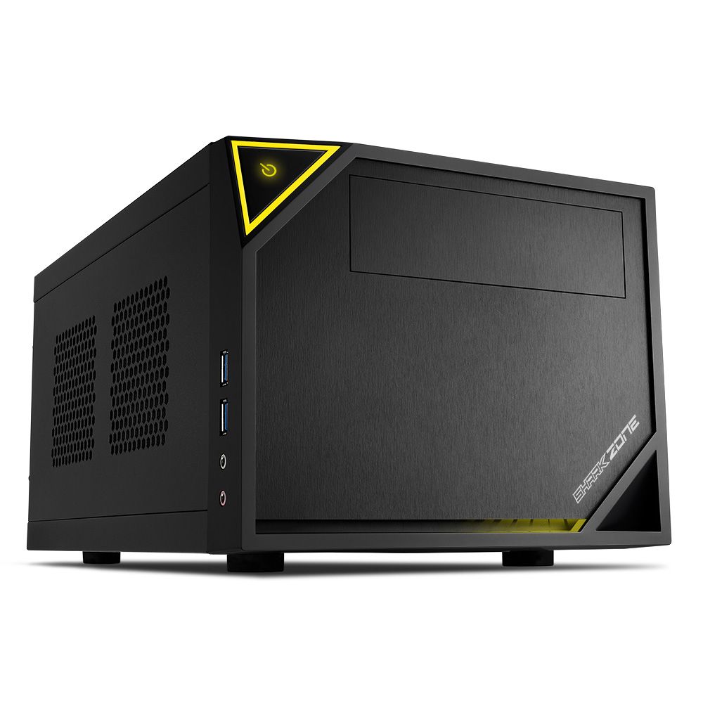 Sharkoon SHARK ZONE C10 Mini-ITX PC Case - Black/Yellow