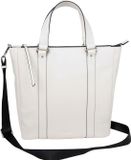 CINQUE Sac bandoulière en cuir Diane Shopper Cream White Blanc