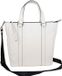 CINQUE Sac bandoulière en cuir Diane Shopper Cream White Blanc