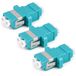 1aTTack.de 3x Fiber Optic Keystone Connectors OM3 LC Duplex Female naar LC Duplex Female Multimode Aqua