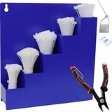 Quadrios 24CA457 Assortiment kabelbinders 100 mm, 150 mm, 200 mm, 250 mm, 300 mm 3.6 mm Wit 1022 onderdelen