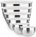 Bol mélangeur set - Inox - Argent - Rond - 6 pièces - Inclusief deksel