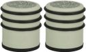 Cogex Arrêt de porte - 2x - vert - design mandala - caoutchouc - D7,5 x H8 cm