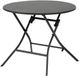 Hespéride Ronde opvouwbare tuintafel van aluminium voor 4 personen, model GREENSBORO