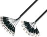 Adam Hall K3 L8 MF 0500 5m 8 x XLR (3-pin) female naar 8 x XLR (3-pin) female Zwart audio kabel