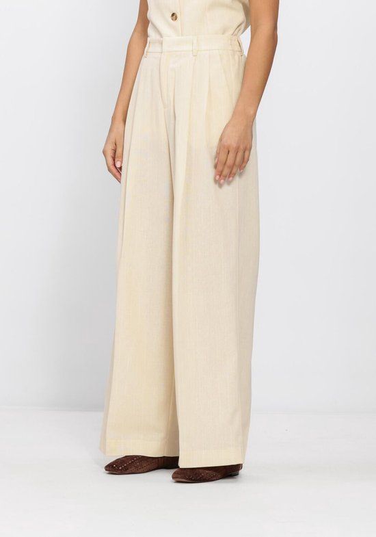 GRACE & MILA Ss2613012 Broeken Dames - Creme - Maat S