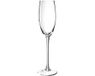 J-Line Glas Champagne - Glas - Transparant - 6 stuks