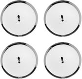 Merkloos Glorex 6 7021 301 - Kandelaar zilver, 4 stuks, diameter ca. 8 cm