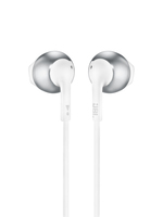 JBL T205 In-ear Headset - Wired - Chrome, White