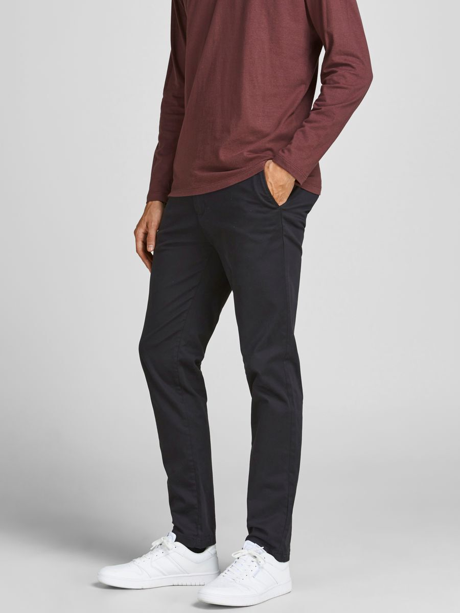 JACK & JONES Chino Broek - Zwart - Maat 33