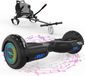 MEGA MOTION 6.5 hoverboard avec siège, kart, kart pour enfants avec éclairage LED et musique Bluetooth, skateboard