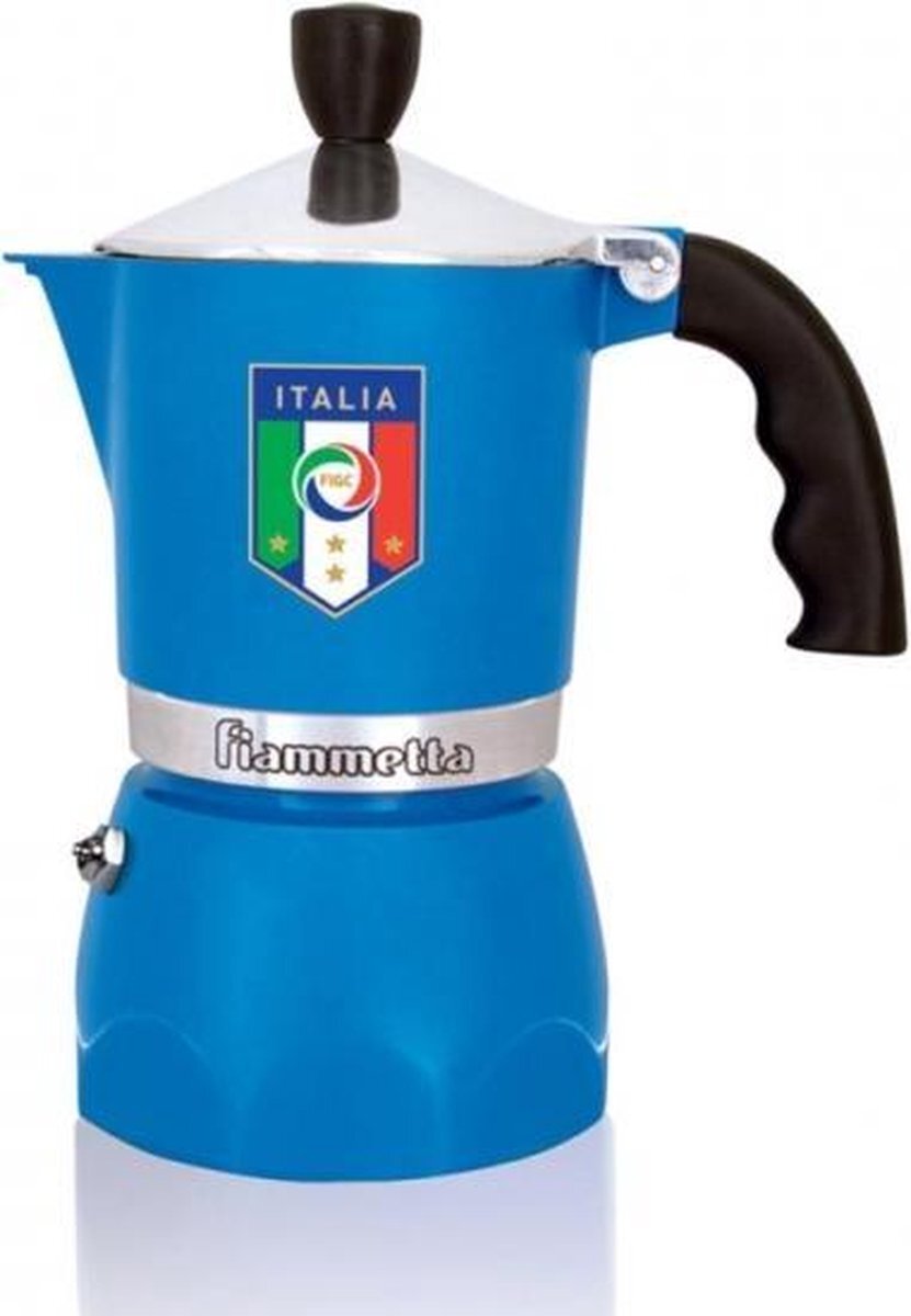 Bialetti Fiametta Italia + Blauw (FIGC) - 3 kops