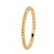 Lucardi Dames Ring goldplated met bolletjes