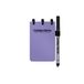 Correctbook A7 Uitwisbaar Notitieboek – Petunia Purple – Mix (lijntjes/blanco) – Herbruikbaar schrift – Inclusief pen & wisdoekje – Pocketformaat