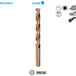 Leman - Foret Hss Cobalt 5% Classic Ø 2,5 Long. 57 Long. Utile 30 Boîte De 1