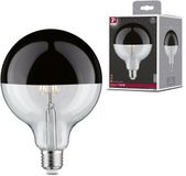 Paulmann Modern Classic Edition Standaard 230 V LED Globe Kopspiegel E27 G125 600lm 6,5W 2700K dimbaar Kopspiegel black chroom