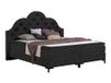 CaroluxE140-01. Carolux Atlantic Home Collection Boxspringbed 140 x 200 cm Topper (hardheidsgraad H2) nachtzwart