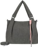 Fritzi aus Preußen schoudertas Sue03 Suede Jacky Shoulder Bag Soft Espresso donkerbruin