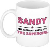 Cadeau Sandy - The woman, The myth the supergirl mok 300 ml - Vieux rose céramique