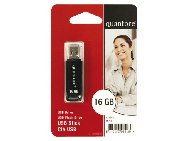 Quantore Usb-stick Usb 16gb Zwart