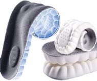 INF DRAGON ECOM INTERNATIONAL LIMITED 4D ultrazachte en ademende inlegzolen 1 paar 39-40 Grijs Unisex Textiel