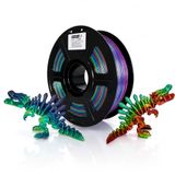 Stronghero3D PLA 3D-printerfilament, 1,75 mm, kameleon-spiegel chroom, veelkleurig filament, nauwkeurigheid +/-0,05 mm, nettogewicht 1 kg, voor Ender3, Cr10