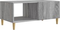 vidaXL Salontafel Grijs Sonoma 90 x 50 x 40 cm Bewerkt Hout