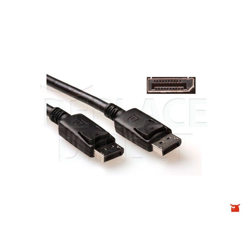 ACT DisplayPort M/M 5.0m zwart