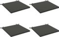 vidaXL - 4-Piece - Zitkussens - SOEST - 4 - st - 100% - Polyester - Antraciet