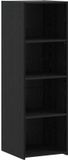vidaXL Highboard Zwart eiken 40 x 41 x 124 cm Bewerkt hout