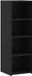 vidaXL Highboard Zwart eiken 40 x 41 x 124 cm Bewerkt hout