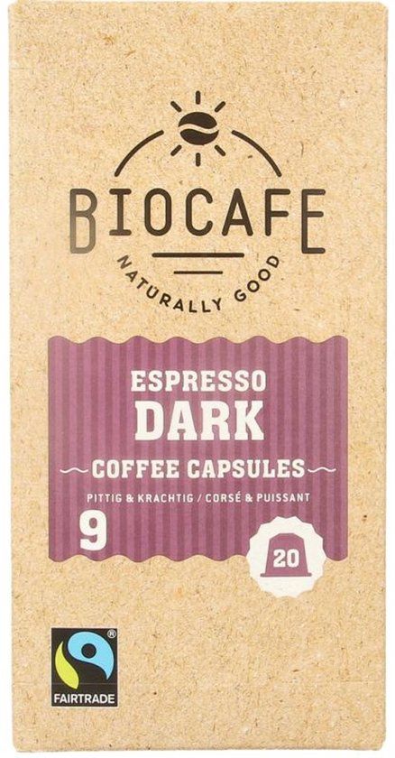 Biocafé Bio Cafe Koffiecapsules Espresso Dark - 2022 Model