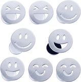 BeiJingLiangPinJiaZuoKeJiWenHuaFaZhanYouXianGongSi 8 Pièces Poids de Nappe - Acier Inoxydable Extra Lourd - Smiley pour Extérieur