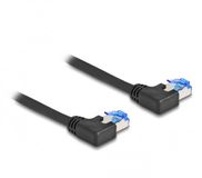 Delock SFTP CAT6a netwerkkabel | haaks (rechts) / haaks (rechts) | zwart | LSZH | 1 meter
