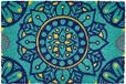 Excelsa Mandala mediterrane entreemat, kokosvezel, meerkleurig, 40 x 60 cm