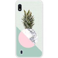 Samsung Bedrukt siliconen hoesje compatibel met Galaxy A10 Ananas marbre