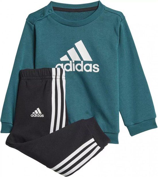 adidas Trainingspak Unisex - Maat 80 - Groen/Zwart/Wit