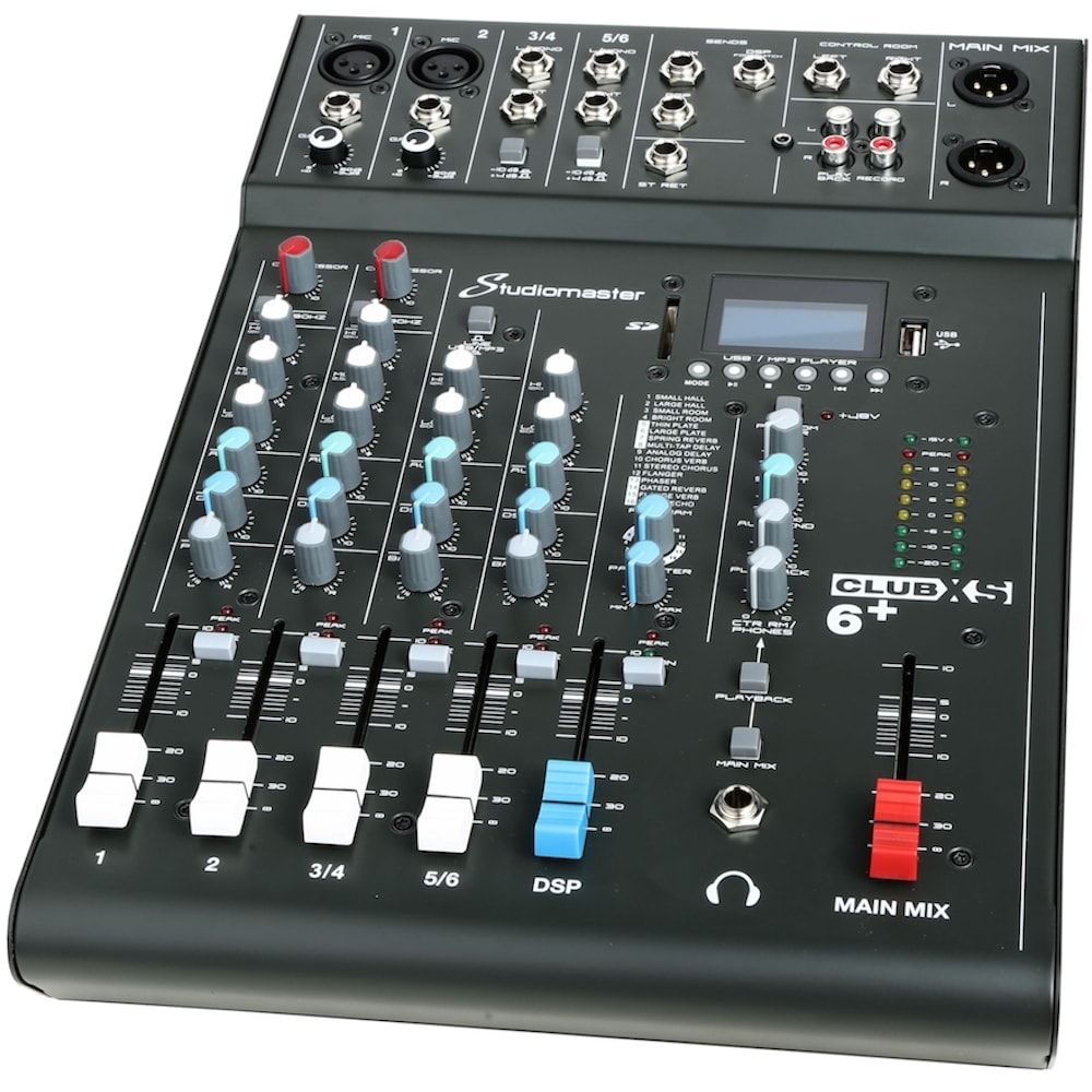 Studiomaster CLUB XS6+ mengpaneel