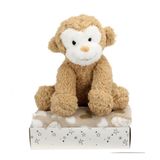 Toi-Toys Pluchen Aap + Knuffeldeken in Geschenkdoos - Bruin