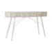 maison de france DKD Home Decor Console Spar Beige Metaal Wit (120 x 36,5 x 76 cm)