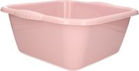 Plasticforte teiltje/afwasbak - vierkant - kunststof - 15 liter - 41 x 39 x 16 cm - Oud roze