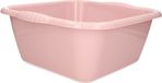 Plasticforte teiltje/afwasbak - vierkant - kunststof - 15 liter - 41 x 39 x 16 cm - Oud roze