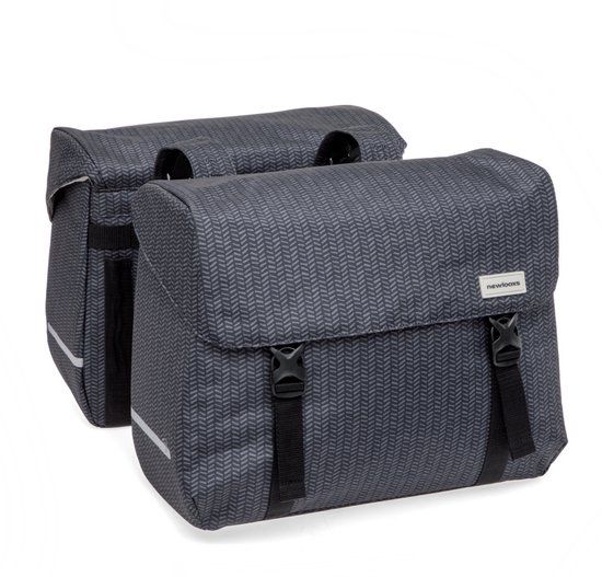 New Looxs Nima Mondi Joy Double Dubbele Fietstas 38L Zwart