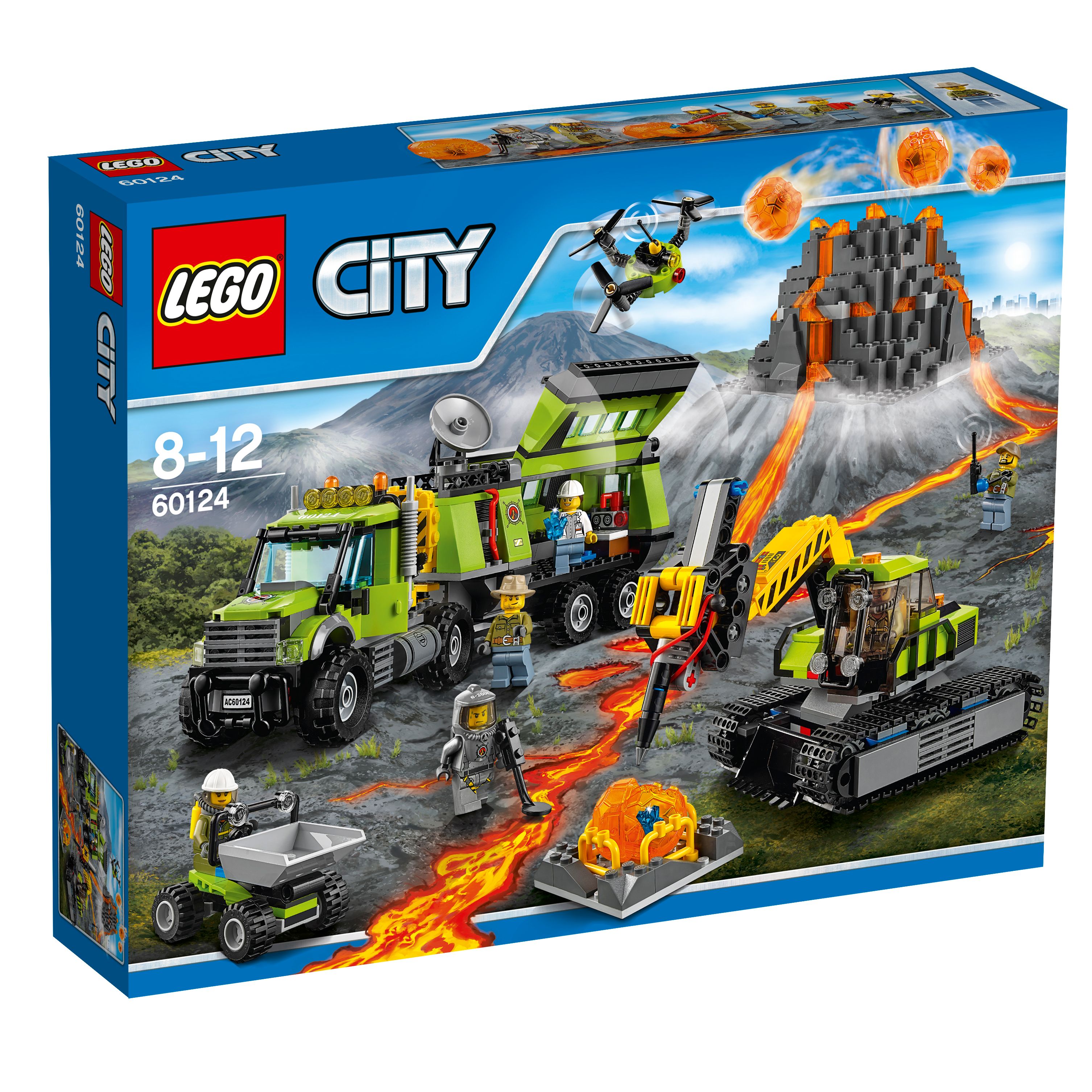 LEGO City Vulkaan onderzoeksbasis 60124