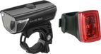 Smart Fiets Verlichtingsset LS056 USB Oplaadbaar Zwart Mat