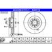 ATE Lot De 2 Disques De Frein 24.0330-0115.1 Audi 1k0 615 301 Ab 1k0 615 301 Ar