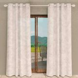 Soleil d'ocre Celia Taupe Eyelet Curtains 135 x 250 cm