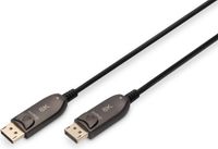Digitus AK-340107-150-S DisplayPort-kabel DisplayPort / Glasvezel Aansluitkabel DisplayPort-stekker, DisplayPort-stekker 15 m Zwart